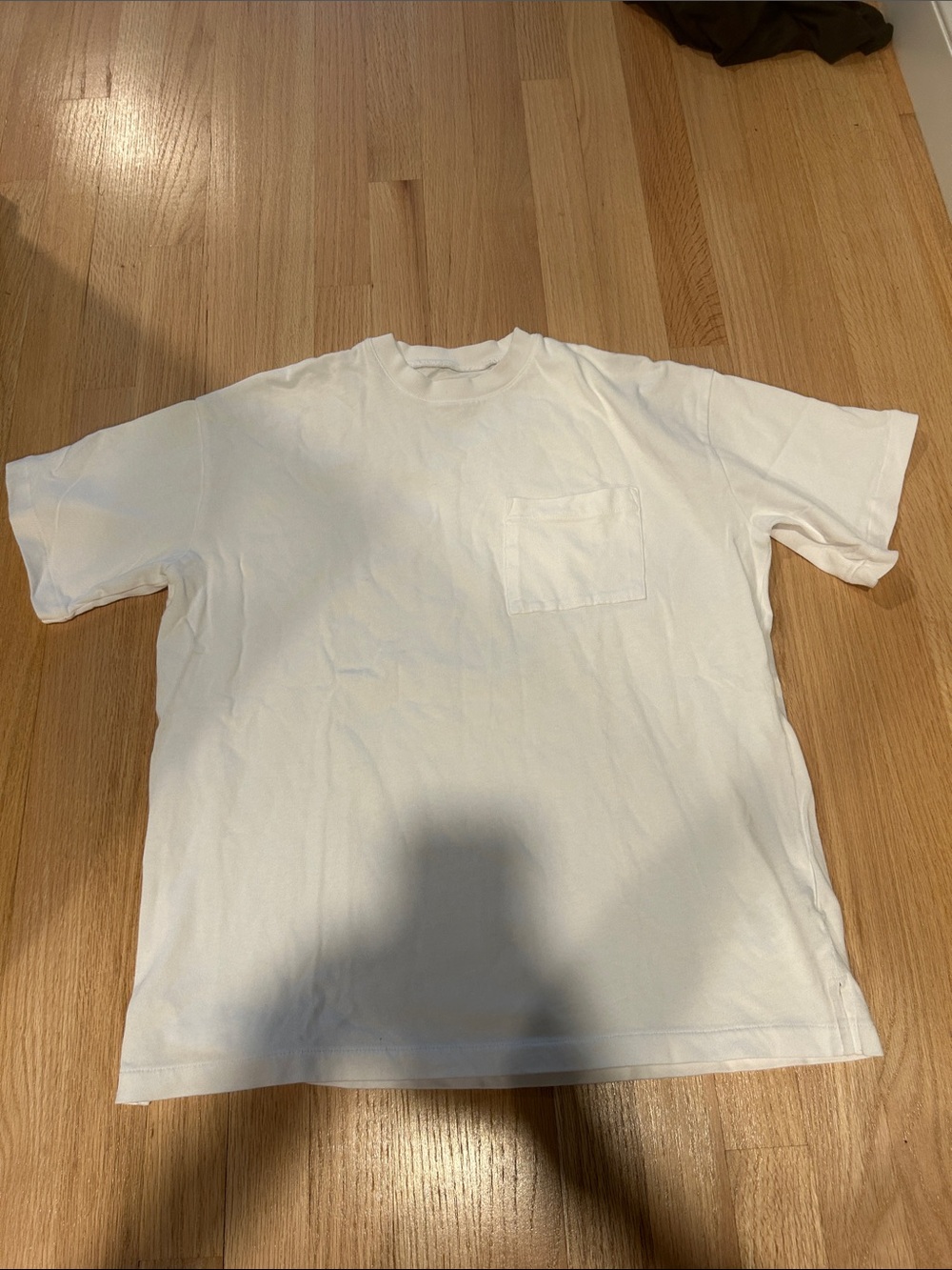 Madewell Oversized White Short-Sleeve Pocket Tee